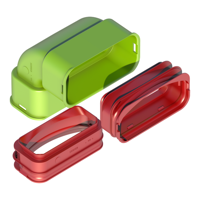 Air Excellent AE55sc Bocht 90° verticaal set - thumbnail