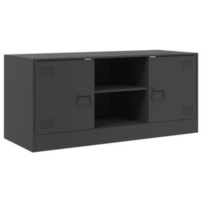 Tv-meubel 99x39x44 cm staal zwart