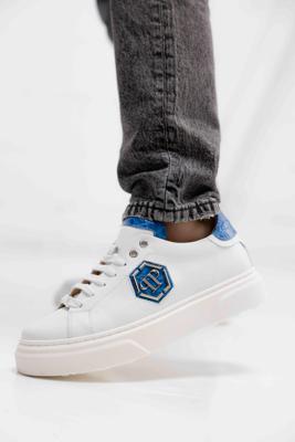 Philipp Plein 77967 Sneakers Kids Wit - Maat 40 - Kleur: WitBlauw | Soccerfanshop