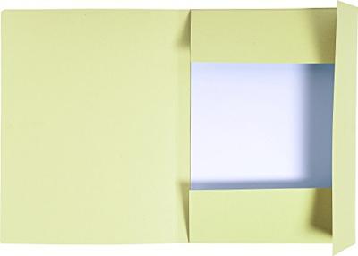 Dossiermap Exacompta Forever A4 3 kleppen 280gr geel | 50 stuks