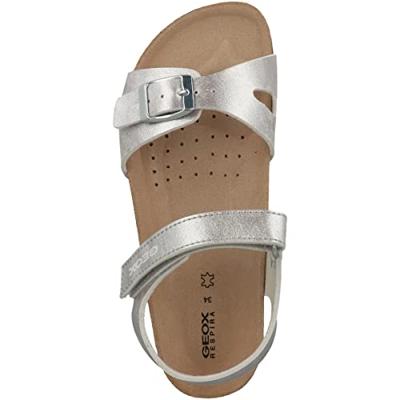 J ADRIEL GIRL GEOX sandalen zilver