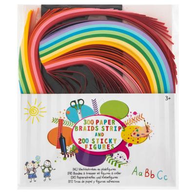 Grafix Vlechtstroken en vormen, 500dlg.