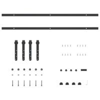 VidaXL Ophangset voor schuifdeur 200 cm koolstofstaal - thumbnail