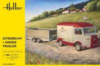 Heller 50331 Citroen HY + Goods Trailer Bouwpakket Schaal 1:24 - thumbnail