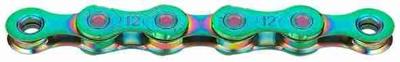 Shimano Ketting kmc x12 waxed 126 schakels - aurora green