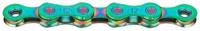 Shimano Ketting kmc x12 waxed 126 schakels - aurora green - thumbnail