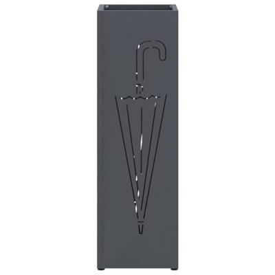 VidaXL Paraplu standaard antraciet 15,5 x 15,5 x 49 cm metaal VidaXL Paraplu standaard antraciet 15,5 x 15,5 x 49 cm metaal