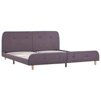 Bedframe zonder matras stof taupe 150x200 cm - thumbnail