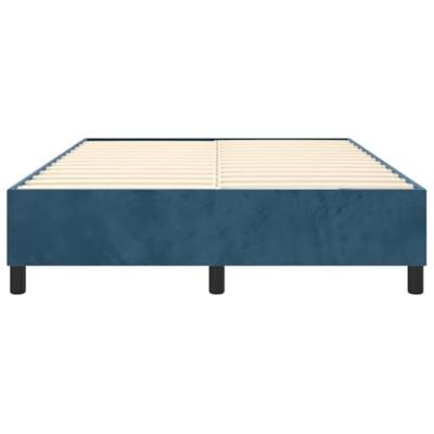 Boxspringframe fluweel donkerblauw 140x190 cm