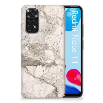 Xiaomi Redmi 10 | Redmi Note 11 4G | TPU | Siliconen hoesje | Marmer Beige Xiaomi Redmi 10 | Redmi Note 11 4G | TPU | Siliconen hoesje | Marmer Beige