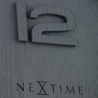 NeXtime klok 3096gs wood wood medium, ø35.5 cm, wall, gray - thumbnail