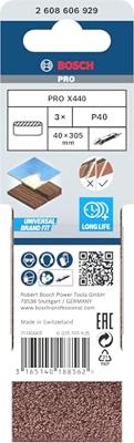 Bosch Accessories 2608606929 Schuurband Korrelgrootte (num) 40 (l x b) 305 mm x 40 mm 3 stuk(s) Bosch Accessories 2608606929 Schuurband Korrelgrootte (num) 40 (l x b) 305 mm x 40 mm 3 stuk(s)