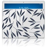 Lenovo Tab P10 | Siliconen hoesje | Leaves Blue - thumbnail