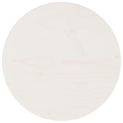 Tafelblad 30x2,5 cm massief grenenhout wit