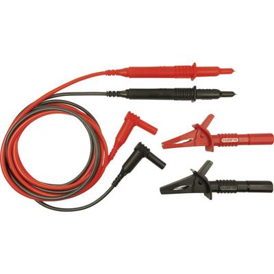 Cliff CIH29892 Veiligheidsmeetsnoerenset Stekker 4 mm Testpunt 1.20 m Rood, Zwart 1 stuk(s)
