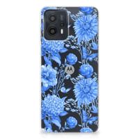 TPU Case voor Motorola Moto G23 | G13 Flowers Blue - thumbnail