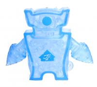 Johntoy robot Squishy junior 8 x 10 cm siliconen blauw - thumbnail