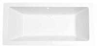 Wiesbaden Santino SQ inbouw duo ligbad 180x80x49 cm mat wit - thumbnail