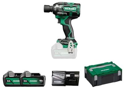 Hikoki WR18DHWPZ | Accu Slagmoersleutel | 18 V | 345 Nm-600 Nm | 1/2" | 2 x 5,0 Ah accu&apos;s + lader | HSC II - WR18DHWPZ