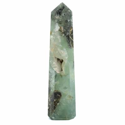 Edelsteen Obelisk Punt Prehniet - 80-100 mm