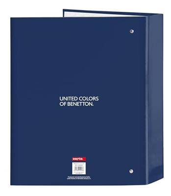 Ringmap Benetton Cool Marineblauw A4 27 x 33 x 6 cm Ringmap Benetton Cool Marineblauw A4 27 x 33 x 6 cm