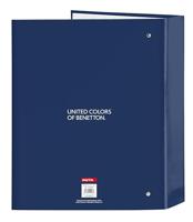 Ringmap Benetton Cool Marineblauw A4 27 x 33 x 6 cm - thumbnail