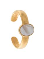 Chanel Pre-Owned CC Logos stone motif bangle - GOLD - thumbnail