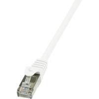 LogiLink CP2081S RJ45 Netwerkkabel, patchkabel CAT 6 F/UTP 7.50 m Wit Snagless 1 stuk(s) - thumbnail