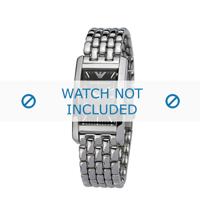Armani horlogeband AR-0115 Staal Zilver 14mm - thumbnail