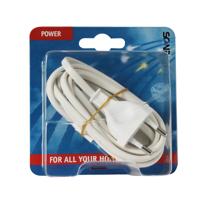 Scanpart Euro Aansluit Sn Schakelaar Ak Wit 1.8m - thumbnail