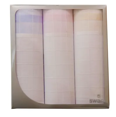 3-pak Dames zakdoeken Vierkant - Stoffen katoenen zakdoeken - Cadeauverpakking