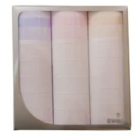 3-pak Dames zakdoeken Vierkant - Stoffen katoenen zakdoeken - Cadeauverpakking - thumbnail