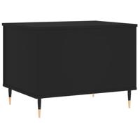Salontafel 60x44,5x45 cm bewerkt hout zwart - thumbnail