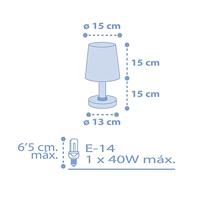 Dalber Kinderkamer tafellampStar Light soft blauw - 82211T - thumbnail