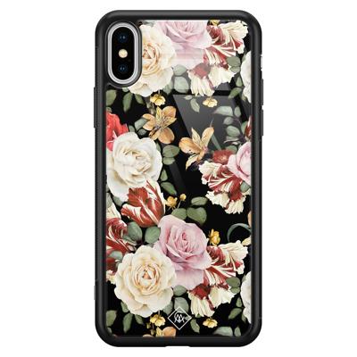 iPhone XS Max glazen hardcase - Flowerpower iPhone XS Max glazen hardcase - Flowerpower