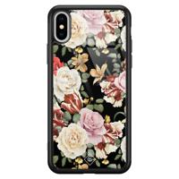 iPhone XS Max glazen hardcase - Flowerpower - thumbnail