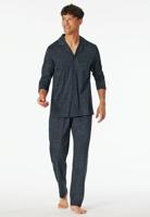 Schiesser Schiesser Pyjama Long graphite 182656 48/S - thumbnail