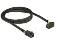 Delock 83643 Kabel Mini SAS HD SFF-8643 > Mini SAS HD SFF-8643 haaks 1 m - thumbnail