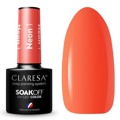 Claresa uv/led gellak 5ml neon 1 Claresa uv/led gellak 5ml neon 1