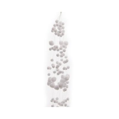 Guirlande Sneeuwbal Parelmoer 60cm Wit