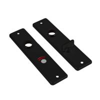 AMI Kortschild met toilet-/badkamersluiting 180x41 WC63/8 - alu/zwart - thumbnail