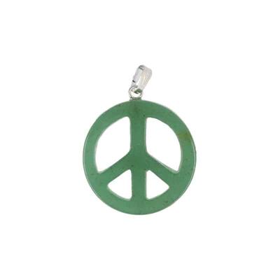 Edelstenen Hanger Vredesteken Aventurijn Groen