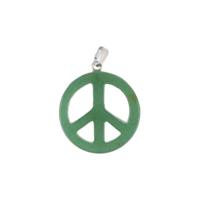 Edelstenen Hanger Vredesteken Aventurijn Groen - thumbnail