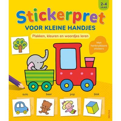 Deltas Stickerpret voor kleine handjes, 2-4 jaar