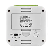 TFA Dostmann 60.2528.02 Wekker Zendergestuurd Wit, Groen Alarmtijden 2 - thumbnail