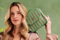 Pip Studio Frances Schoudertas Small Streep Groen - thumbnail