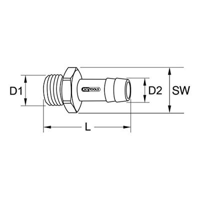 KS Tools 515.3388 5153388 Persluchtslangtule 1 stuk(s)
