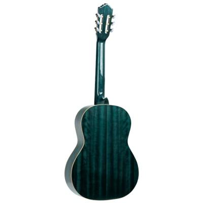 Ortega Family Series R121SNOC Full-Size Guitar Ocean Blue klassieke gitaar met gigbag