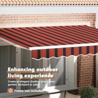 VidaXL Vervangingsdoek voor zonnescherm multikleur 380 x 195 cm - thumbnail