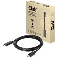 Club 3D displayport 1.4 > hdmi kabel (zwart, 3 meter, 4k 120hz, 8k 60hz) - thumbnail